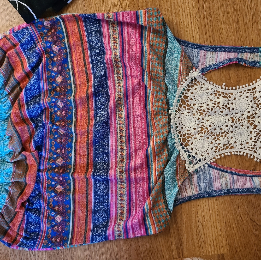 Boho Racerback Top - Picture 2 of 2